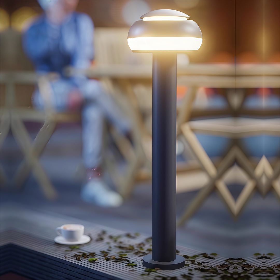WINDSOR GROVE WEATHER-RESISTANT MUSHROOM GARDEN LANTERN