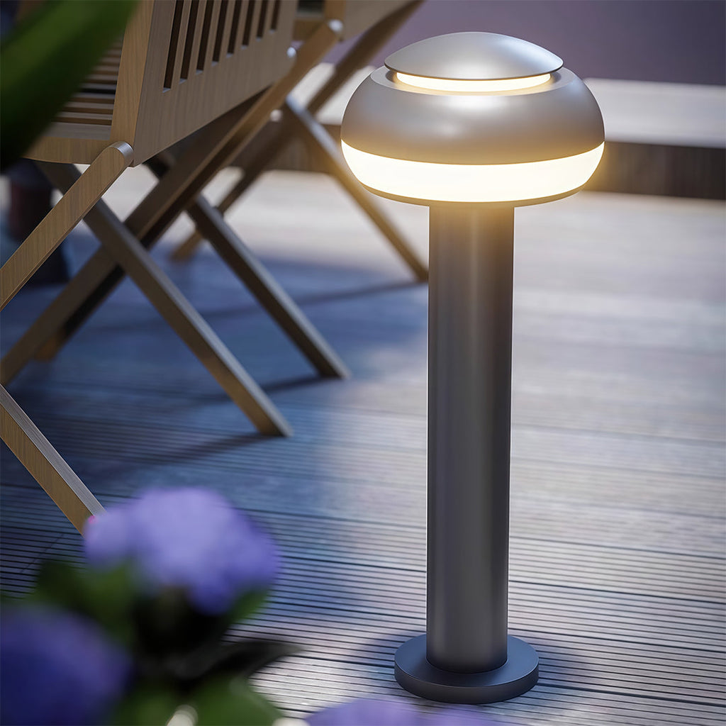WINDSOR GROVE WEATHER-RESISTANT MUSHROOM GARDEN LANTERN