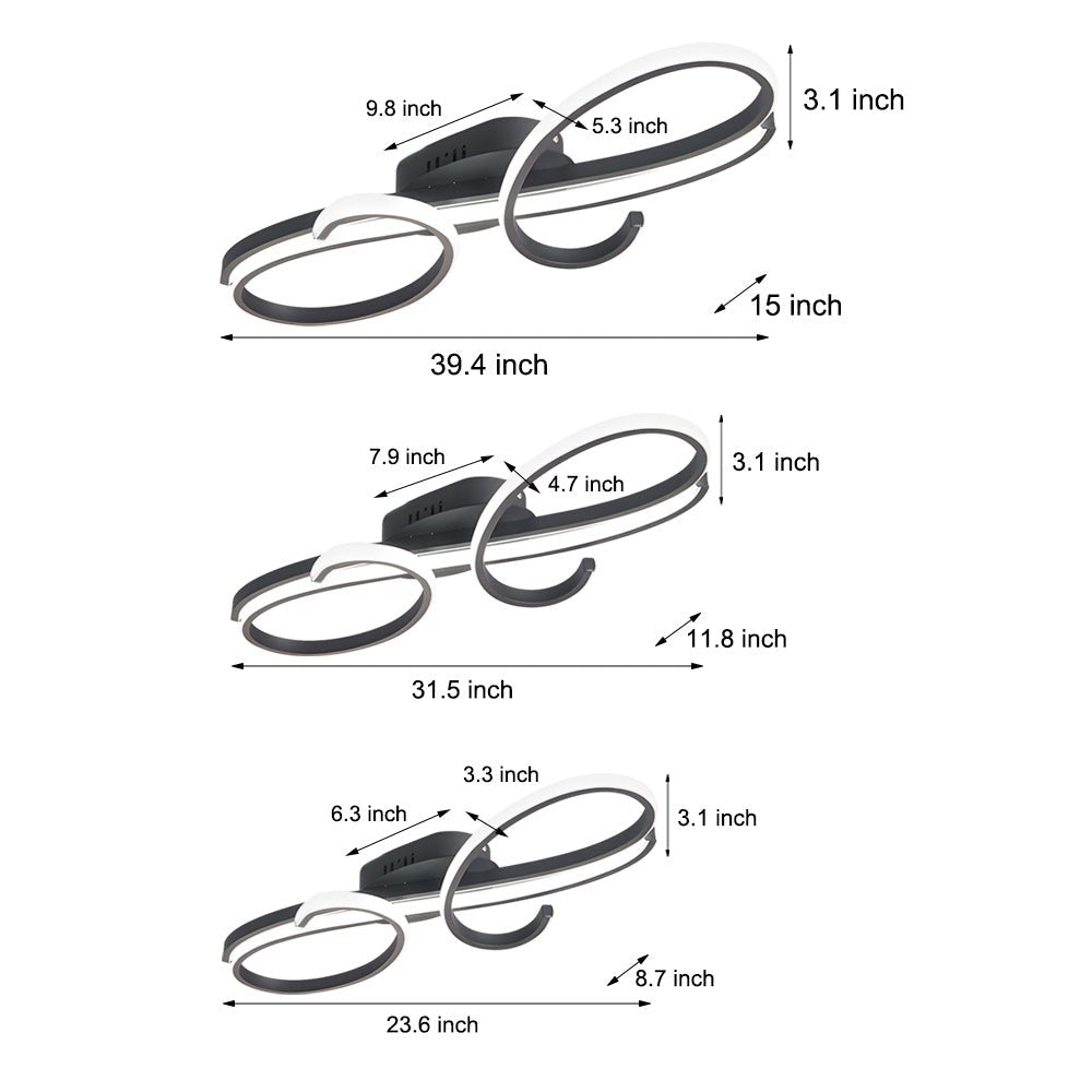 NOTTINGHAM MELODY ALUMINUM LED CEILING LUMINAIRE