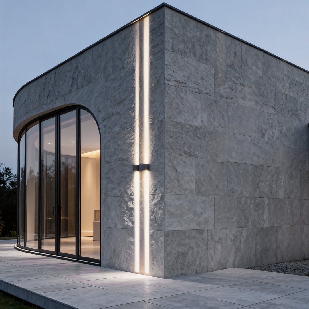 WINTHORPE SLIMLINE LED OUTDOOR WALL LIGHT WITH DUAL BEAM ILLUMINATION