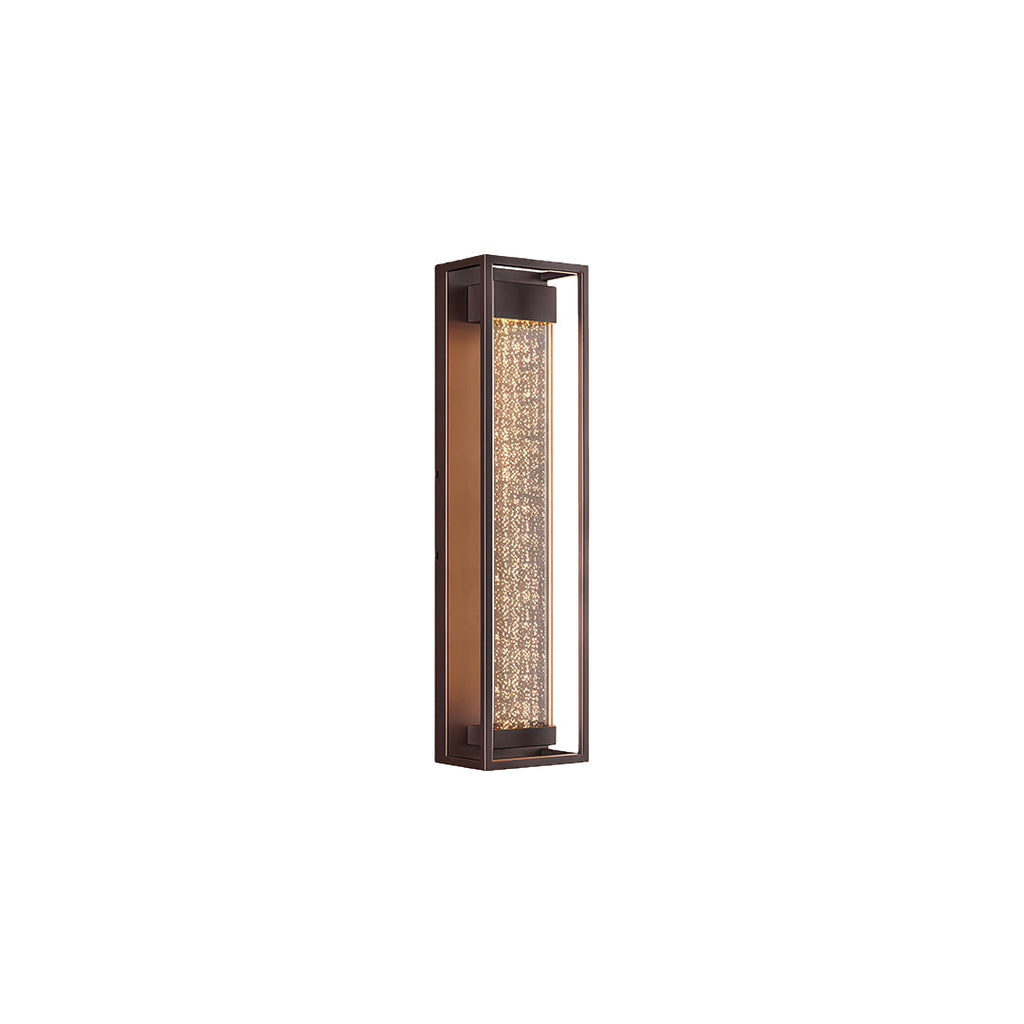 RAVENSDALE DARK METAL WEATHERPROOF LINEAR WALL LANTERN
