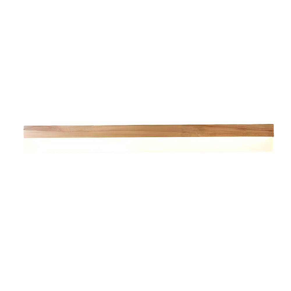 WINTHORPE NATURAL OAK LED BATHROOM ILLUMINATOR WITH ACRYLIC SHADE