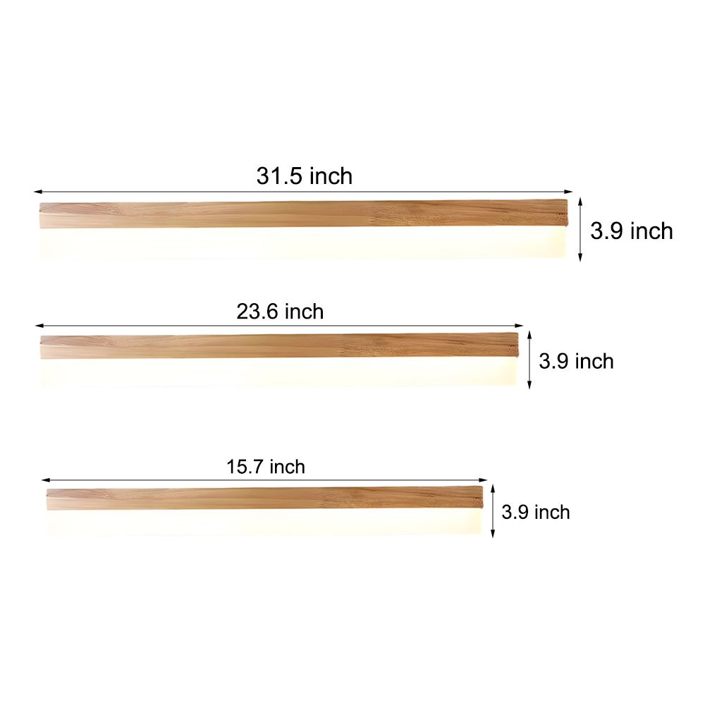 WINCHESTER WOODEN LED BATHROOM ILLUMINATION WITH ACRYLIC SHADE