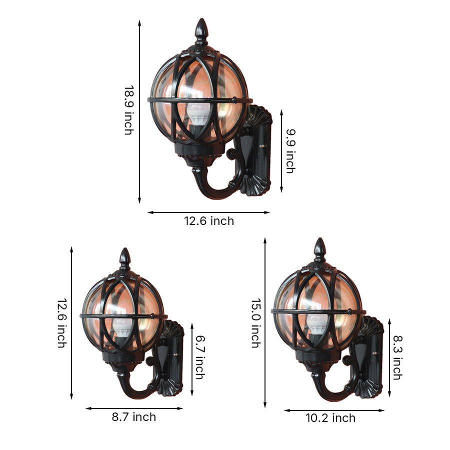 RAVENHURST CAST ALUMINUM OUTDOOR WALL LANTERN