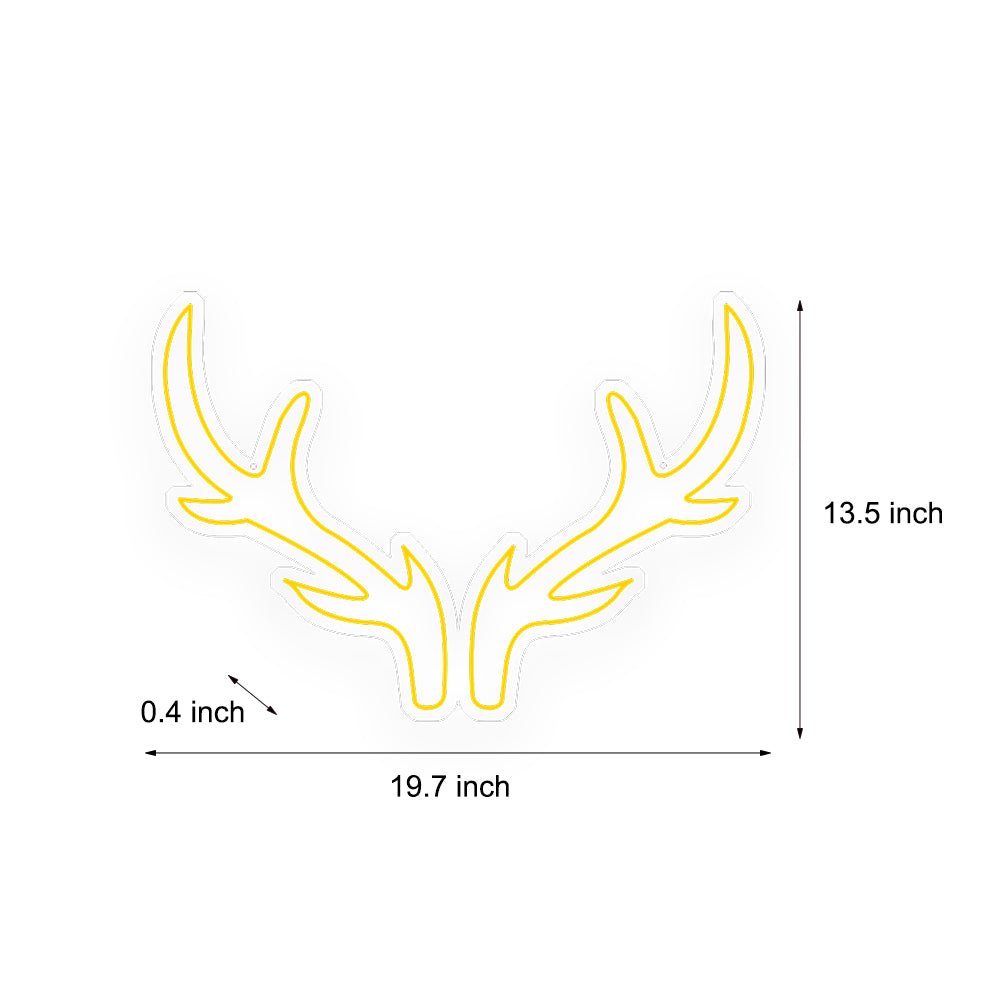 FENWICK GLOWING REINDEER CELEBRATION SIGN WITH ADJUSTABLE BRIGHTNESS