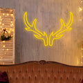 FENWICK GLOWING REINDEER CELEBRATION SIGN WITH ADJUSTABLE BRIGHTNESS