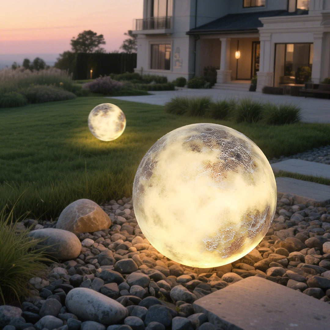 WINTERBOURNE LUMINOUS GARDEN ORB, WEATHERPROOF GLASS NIGHTLIGHT