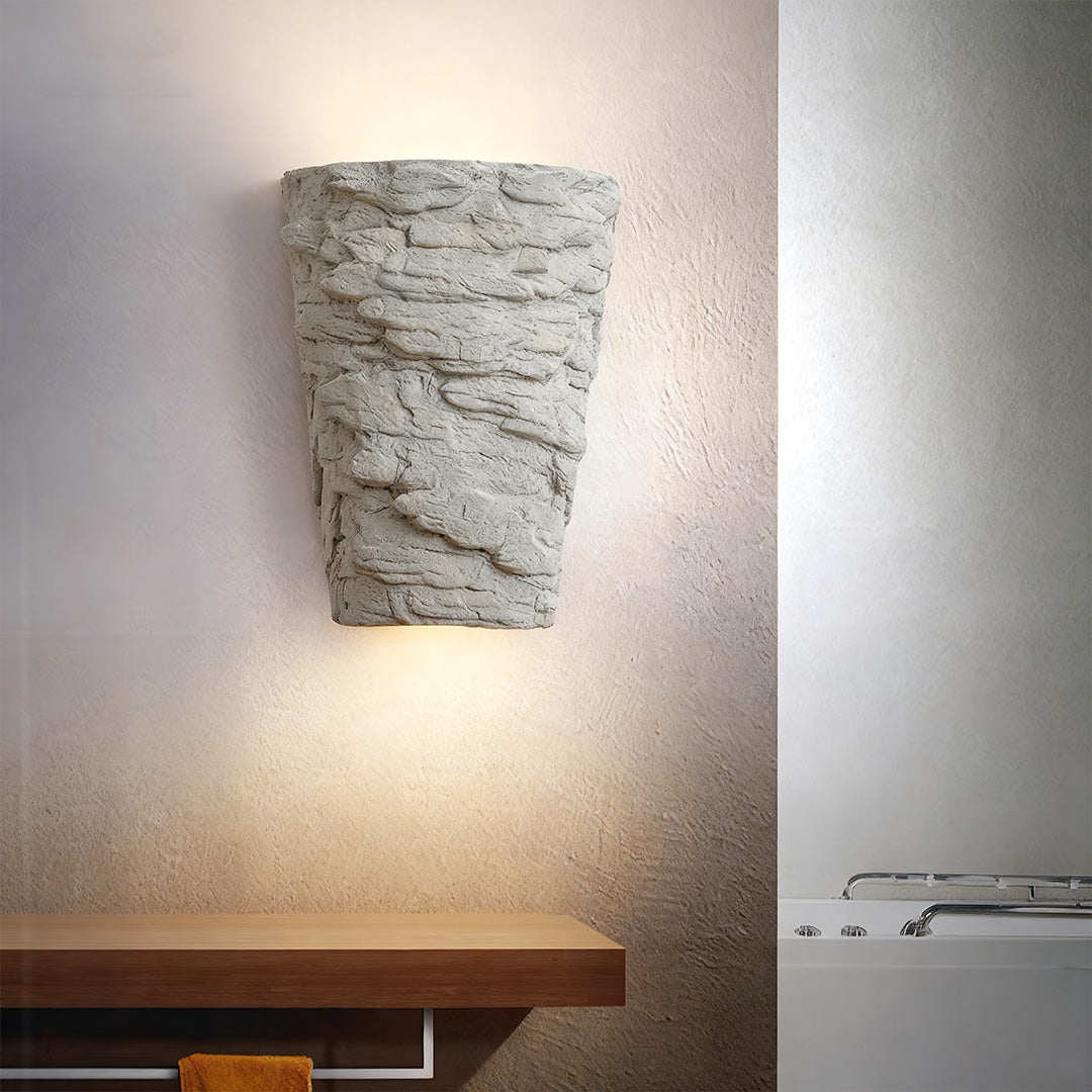 WINTHROP CEMENT WALL SCONCE WITH UPWARD ILLUMINATION