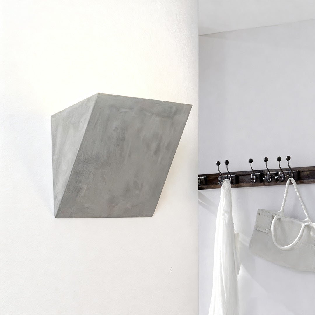 WINTHROP CEMENT WALL SCONCE WITH UPWARD ILLUMINATION