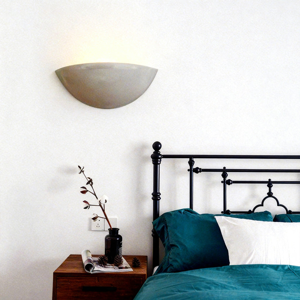 WINTHROP CEMENT WALL SCONCE WITH UPWARD ILLUMINATION