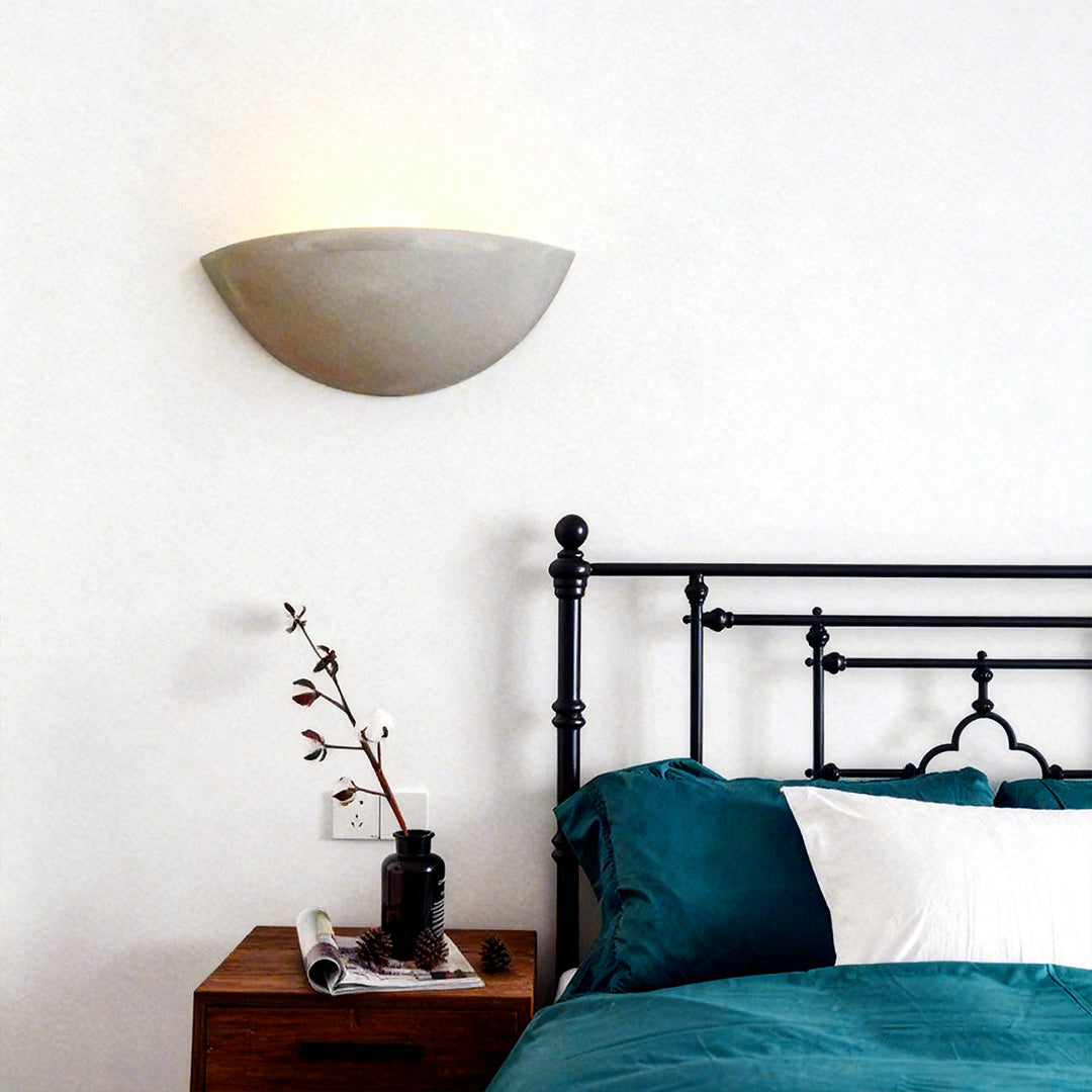 WINTHROP CEMENT WALL SCONCE WITH UPWARD ILLUMINATION
