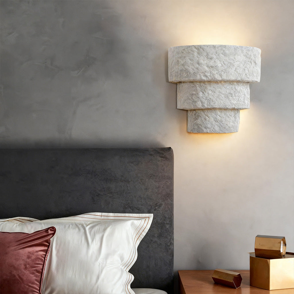 WINTHROP CEMENT WALL SCONCE WITH UPWARD ILLUMINATION