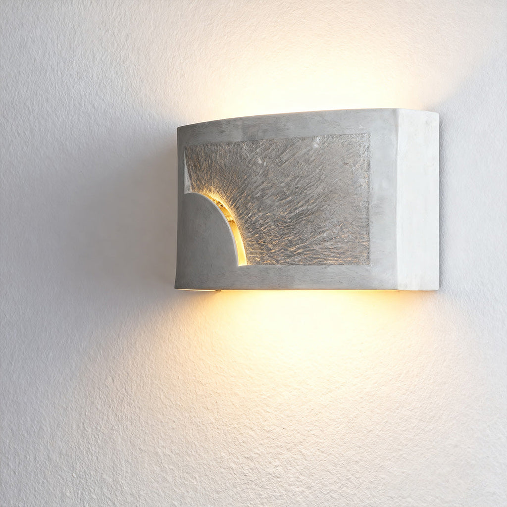 WINTHROP CEMENT WALL SCONCE WITH UPWARD ILLUMINATION