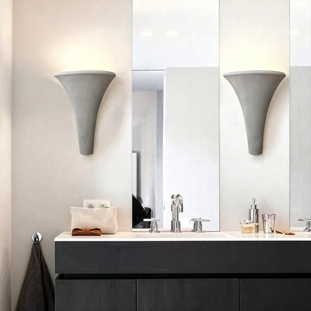 WINTHROP CEMENT WALL SCONCE WITH UPWARD ILLUMINATION