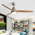 CHARLESTON WOODEN 52-INCH CEILING FAN WITH REMOTE CONTROL, 6-SPEED FUNCTIONALITY