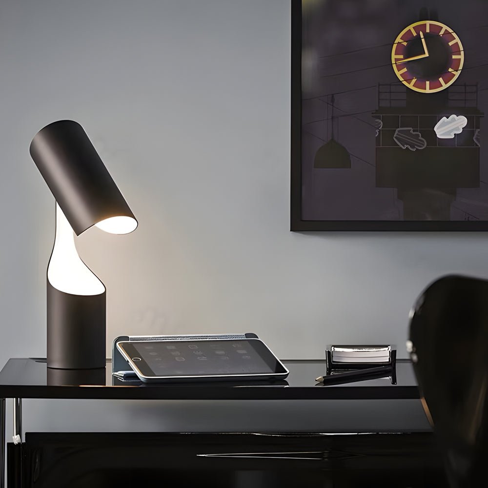 RAVENHALL MODERN CYLINDRICAL LED WORKLIGHT WITH CUSTOMIZABLE HEIGHT FOR STUDY SPACES