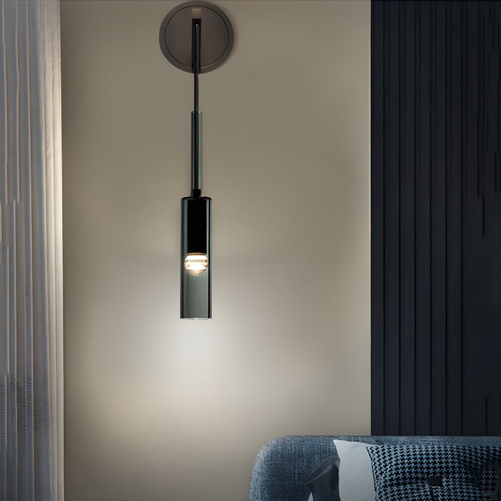 WINTHORPE COPPER-CLAD STAIRWAY SCONCE WITH SUSPENDED CORD
