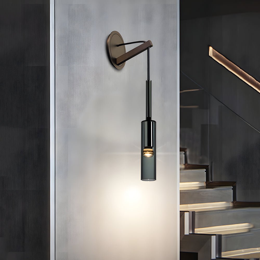 WINTHORPE COPPER-CLAD STAIRWAY SCONCE WITH SUSPENDED CORD