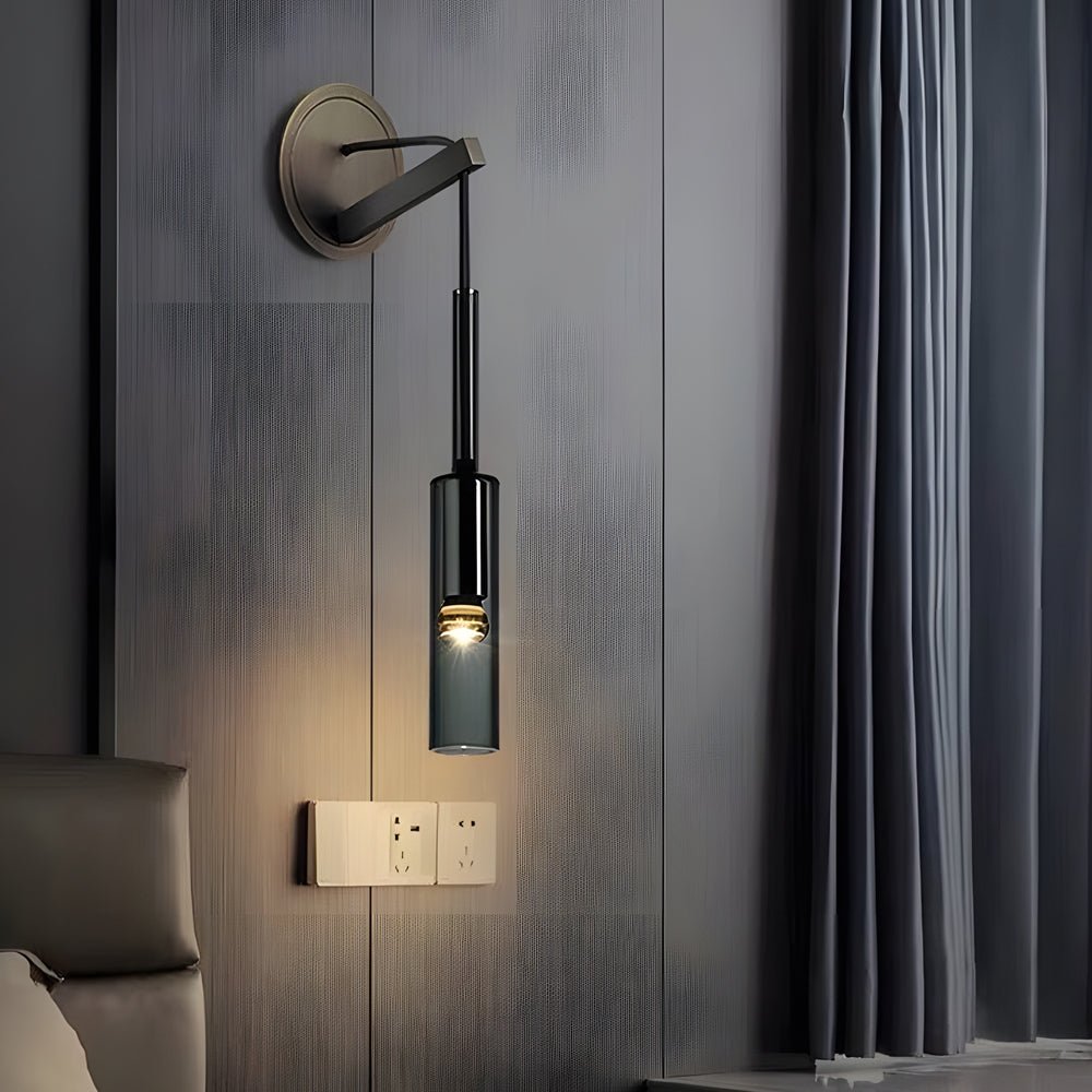 WINTHORPE COPPER-CLAD STAIRWAY SCONCE WITH SUSPENDED CORD