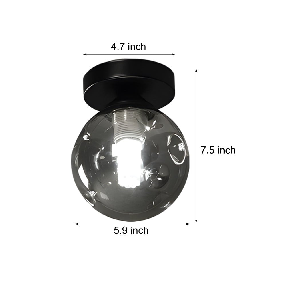FENWICK AMBER HUE GLASS CEILING LANTERN