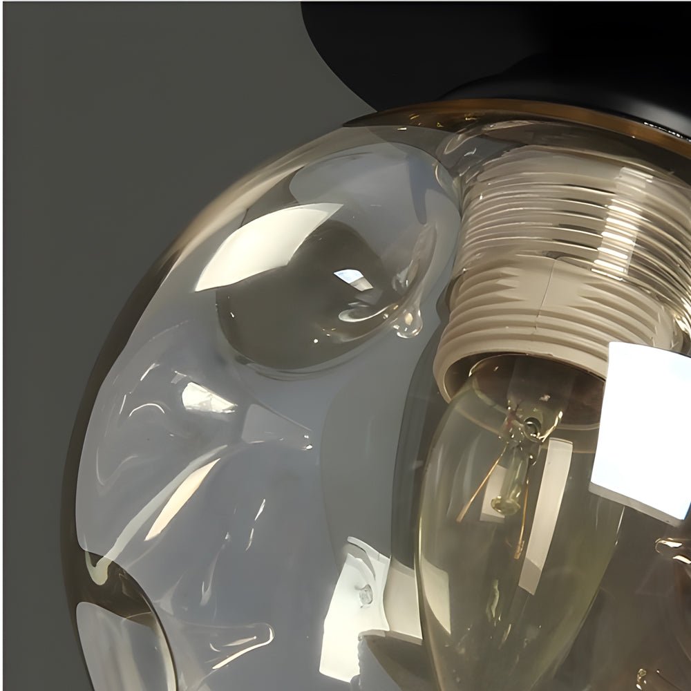 FENWICK AMBER HUE GLASS CEILING LANTERN