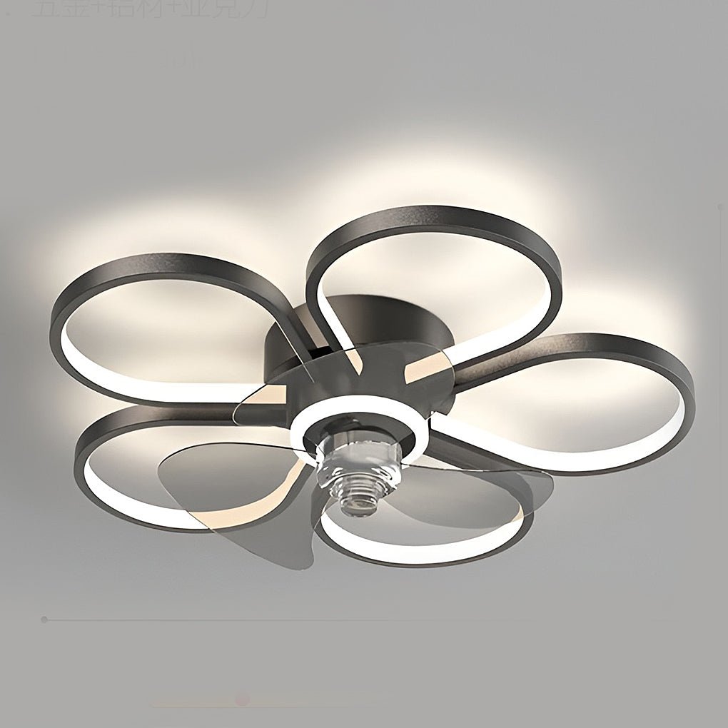 HEATHCOTE FLORAL INLAY LED CEILING FAN LIGHT