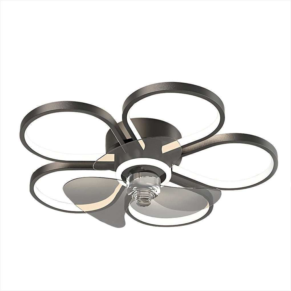 HEATHCOTE FLORAL INLAY LED CEILING FAN LIGHT