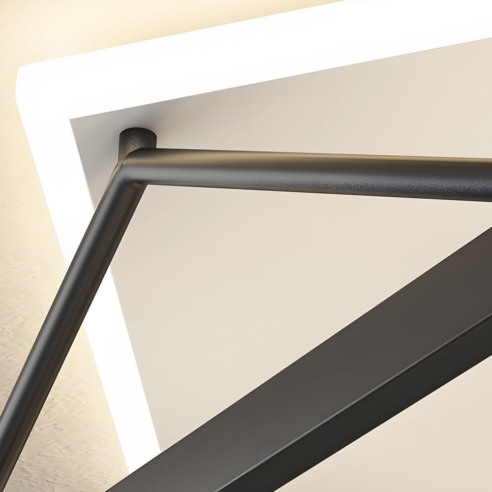 WINTHROP BLACK GEOMETRIC LED CEILING FIXTURE