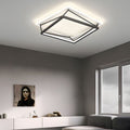 WINTHROP BLACK GEOMETRIC LED CEILING FIXTURE