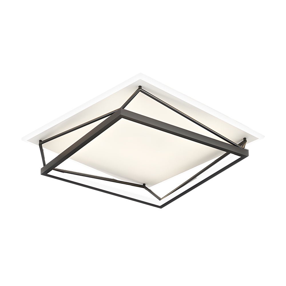 WINTHROP BLACK GEOMETRIC LED CEILING FIXTURE