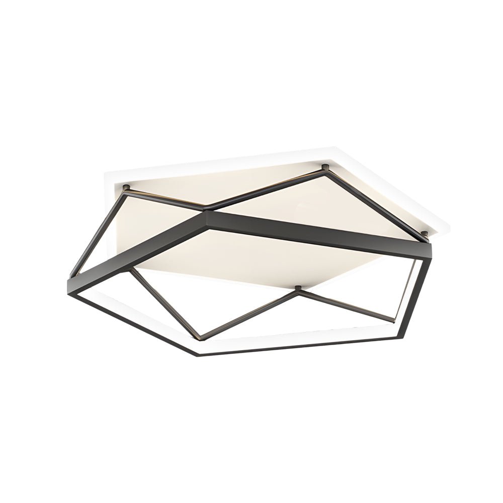 WINTHROP BLACK GEOMETRIC LED CEILING FIXTURE