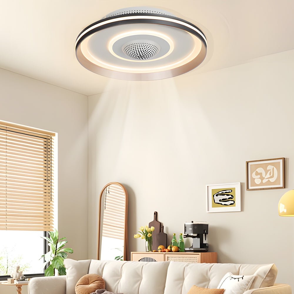 WHITBY CIRCULAR LED CEILING FAN LIGHTING