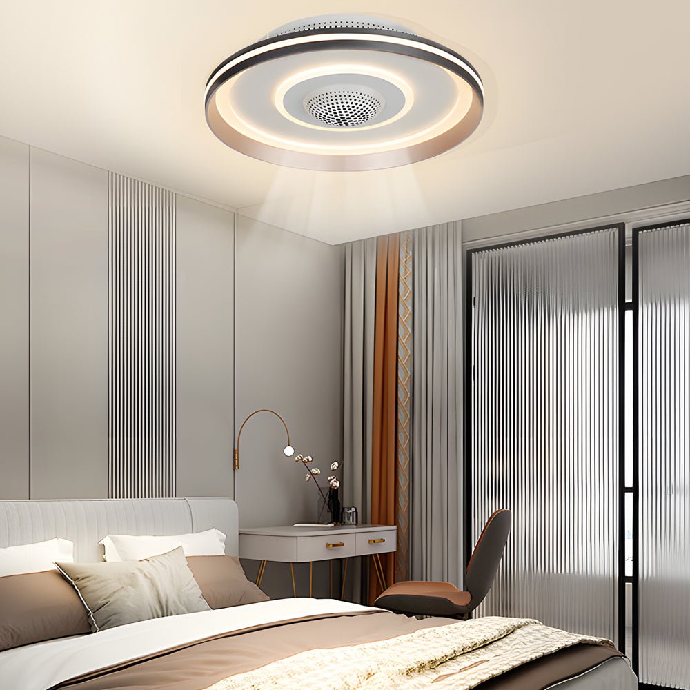 WHITBY CIRCULAR LED CEILING FAN LIGHTING