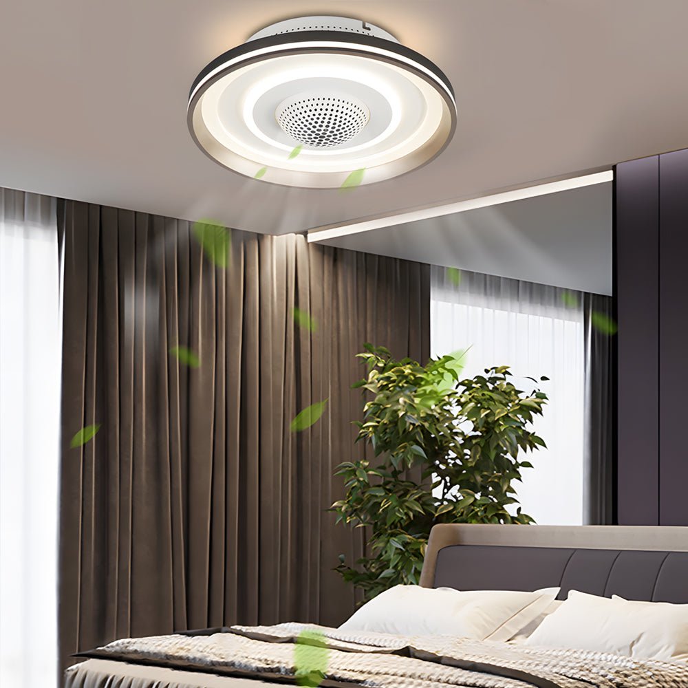 WHITBY CIRCULAR LED CEILING FAN LIGHTING