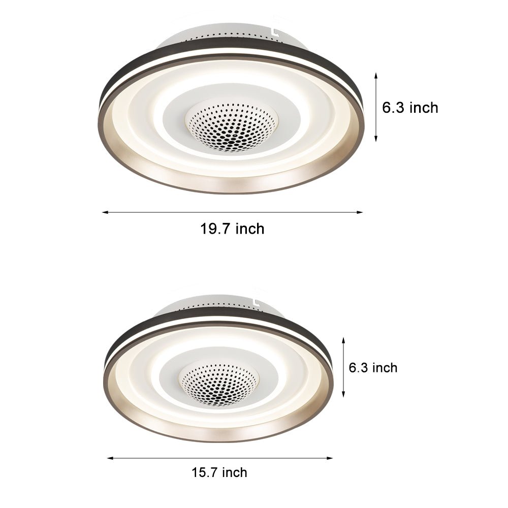 WHITBY CIRCULAR LED CEILING FAN LIGHTING