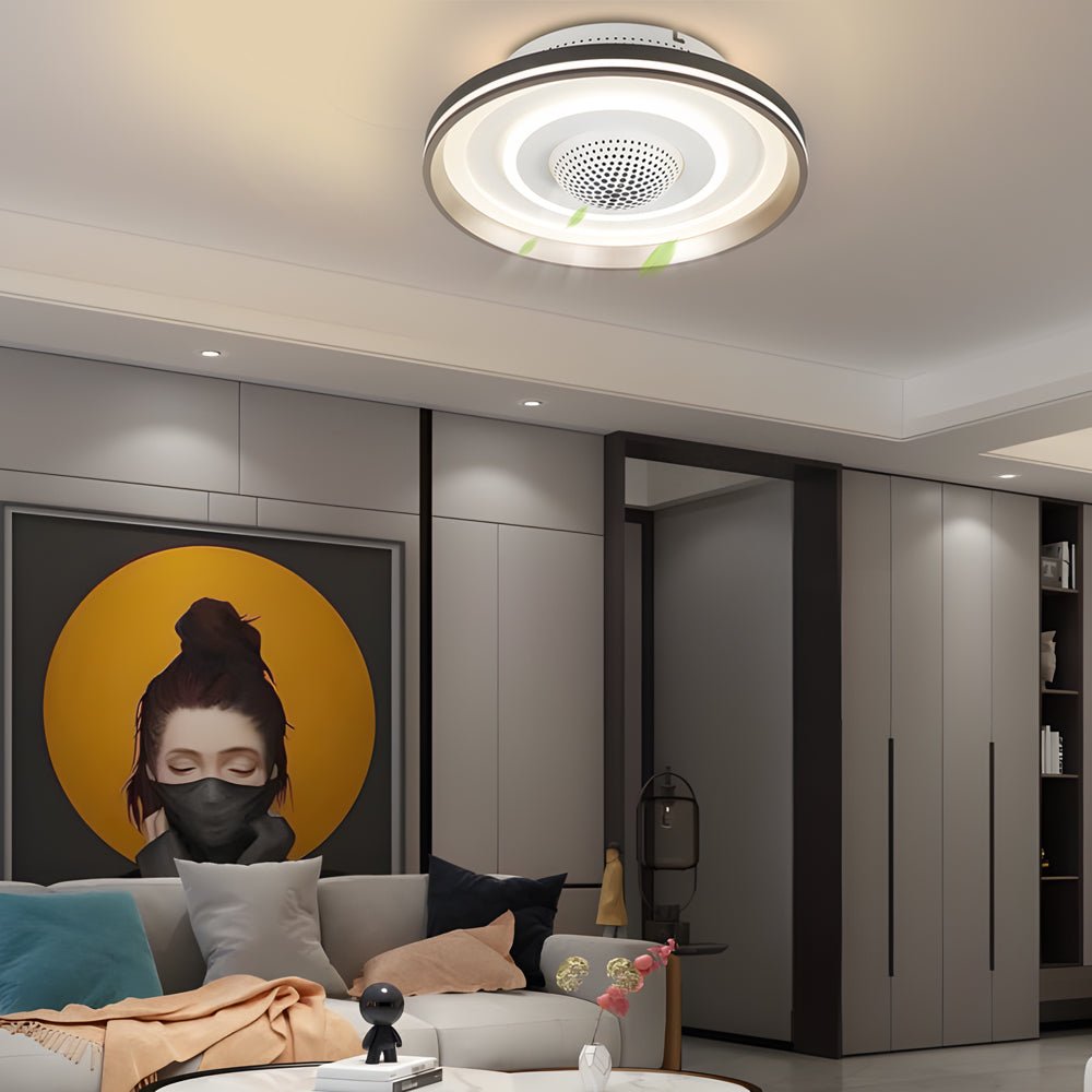 WHITBY CIRCULAR LED CEILING FAN LIGHTING