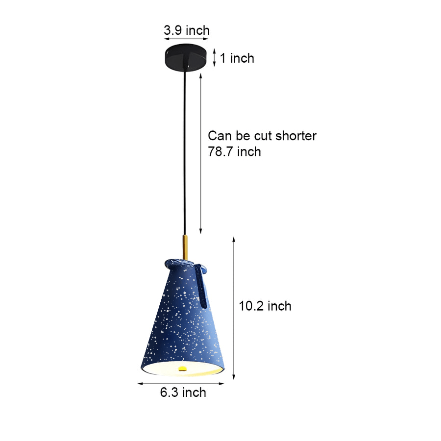 FENWICK GEOMETRIC RESIN HANGING LANTERN