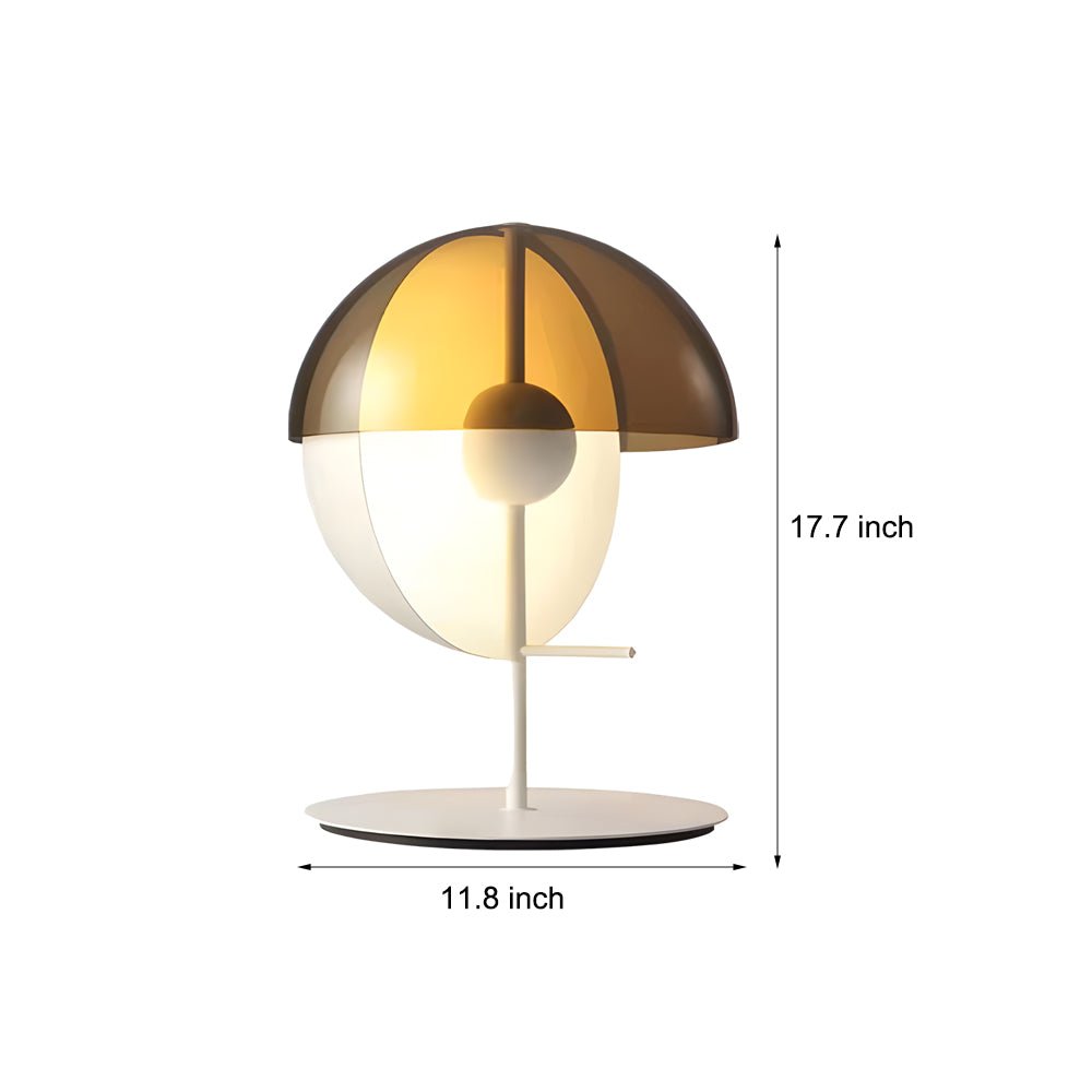 CHARLESTON AMBER ORB TABLE LUMINAIRE