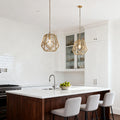 WINTHROP GOLD GEOMETRIC HANGING LANTERN