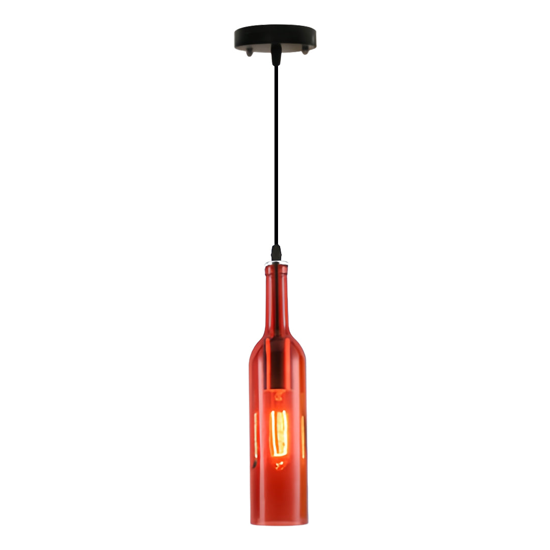 WINDSOR HUE VINTAGE GLASS WINE BOTTLE CEILING LANTERN