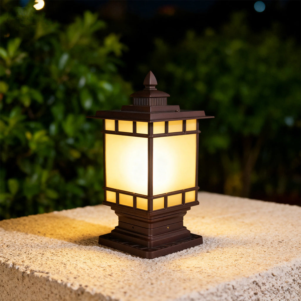 WINTHROP CAST IRON OUTDOOR LANTERN POST LIGHT