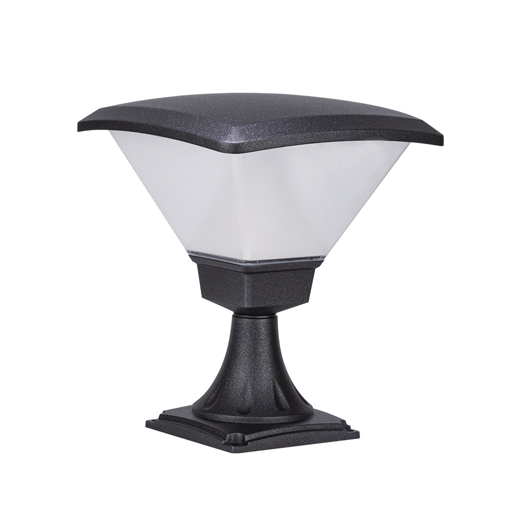 RAVENWOOD BLACK BOLLARD GARDEN LANTERN