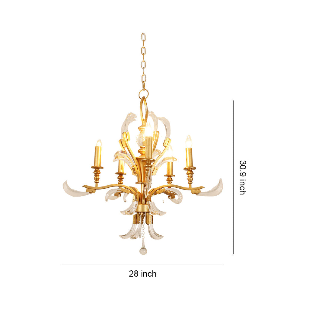 WINTHORPE CRYSTAL GLEAM CEILING CHANDELIER