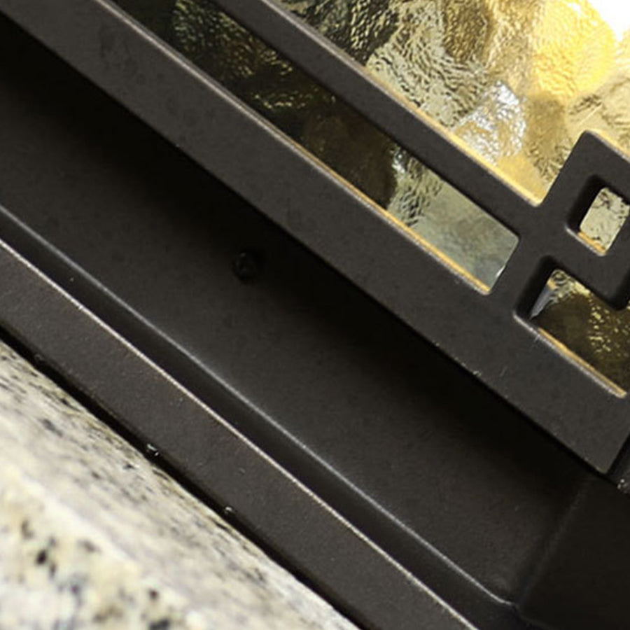 WINDSOR SOLAR GARDEN PILLAR LANTERN WITH WEATHERPROOF DESIGN