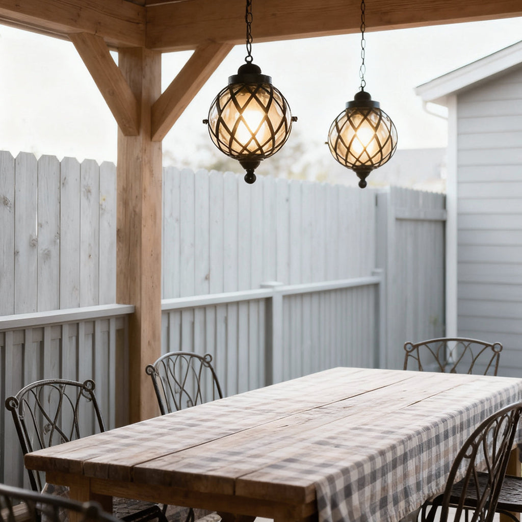 WHITBY ALUMINUM OUTDOOR GLOBE HANGING LIGHT