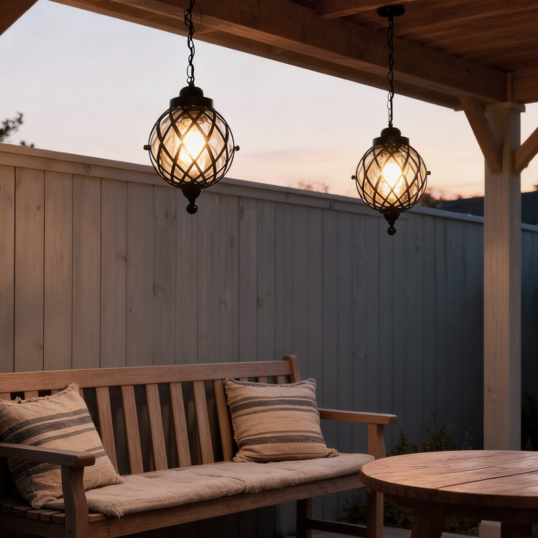 WHITBY ALUMINUM OUTDOOR GLOBE HANGING LIGHT