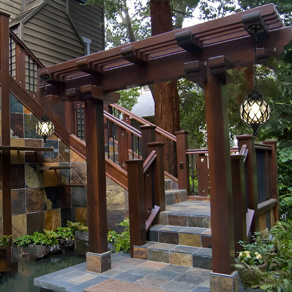 WHITBY ALUMINUM OUTDOOR GLOBE HANGING LIGHT