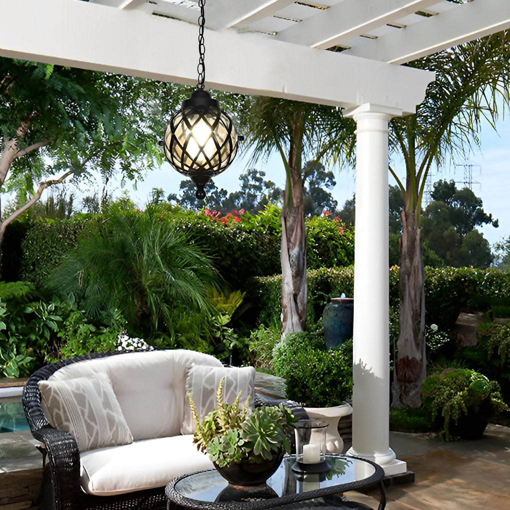 WHITBY ALUMINUM OUTDOOR GLOBE HANGING LIGHT