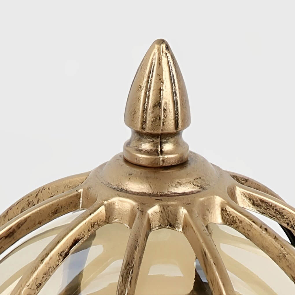 WINDSOR COPPER ORB FENCE LANTERN