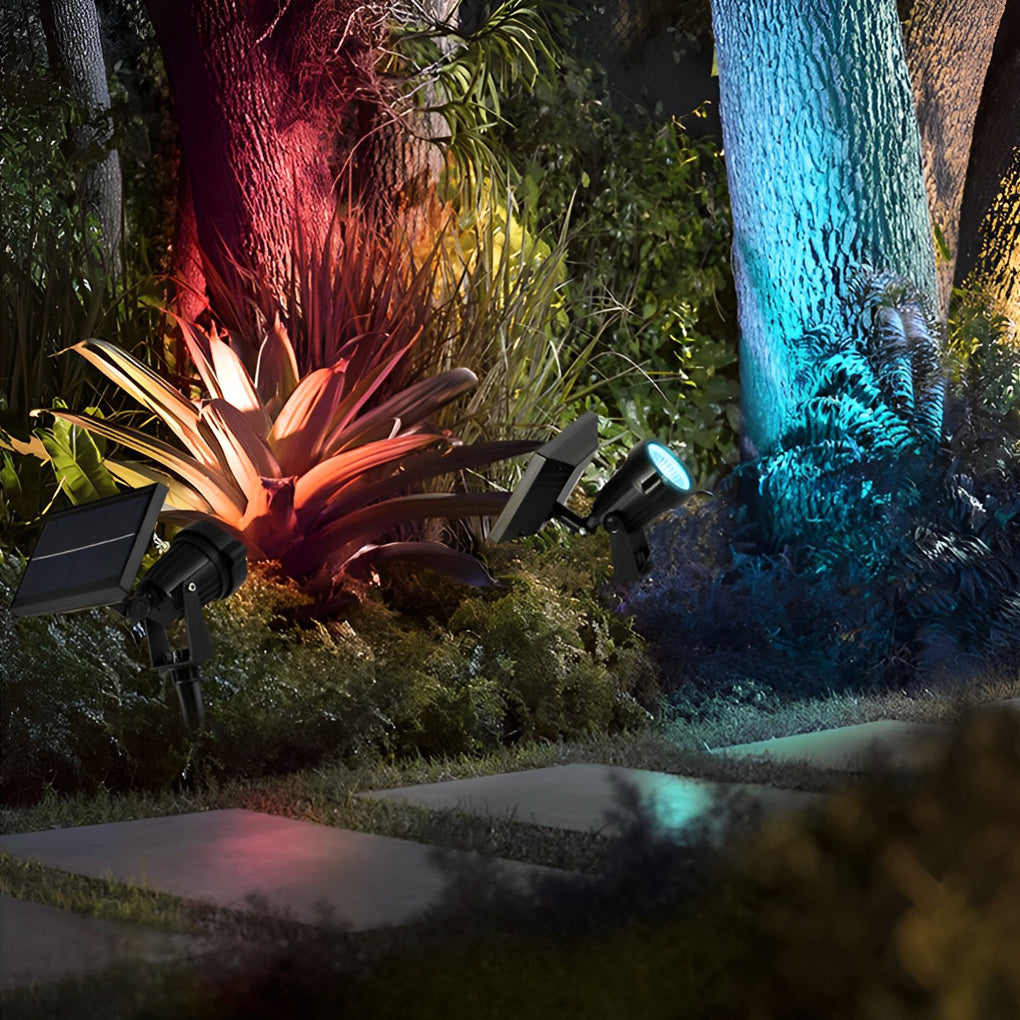 RAVENSHIRE SOLAR GROUND SPOTLIGHT WITH ADJUSTABLE RGB LED